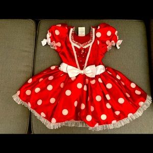 DIsney Store  Minnie Mouse Red Polka Dot dress